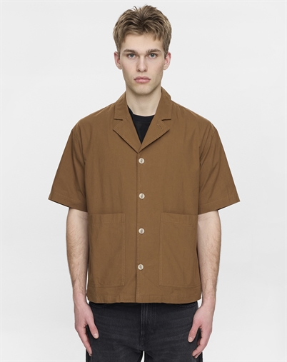 Anerkjendt - AKOtto Kurzarm-Overshirt - Teak